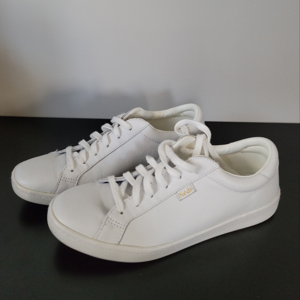 Keds Classic White Lace-Up Sneakers
